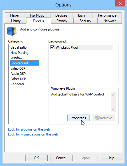 WMP Keys_Plugins WMP Keys_Plugins