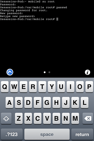 set up ssh ios change default alpine password set up ssh ios change default alpine password