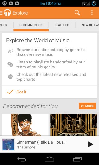 Google Play Music All Access for Android