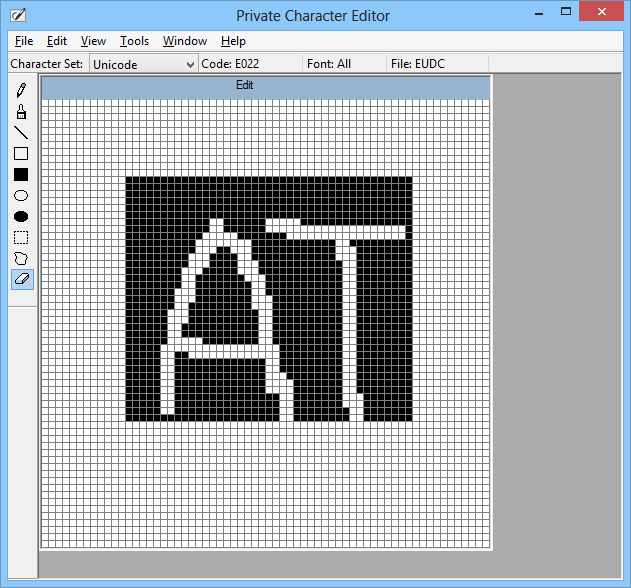 use windows private character editor use windows private character editor