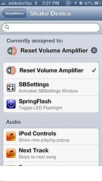Reset-Volume-Amplifier-to-100%-Activator Gesture