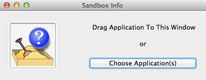 SandboxInfo select app SandboxInfo select app