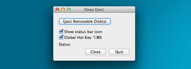 Sleep Eject pref Sleep Eject pref