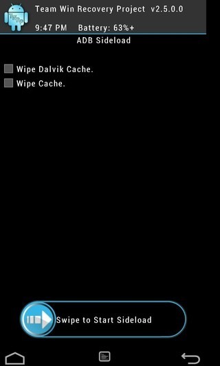 TWRP Recovery ADB Sideload TWRP Recovery ADB Sideload