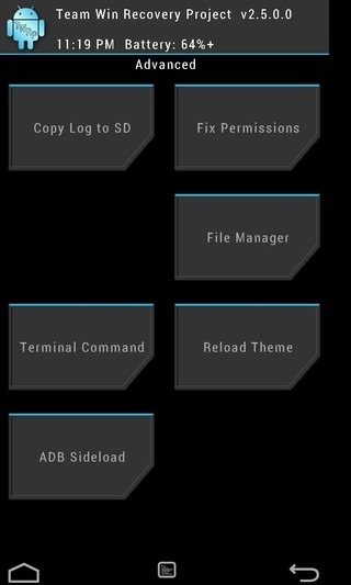 TWRP Recovery Advanced TWRP Recovery Advanced