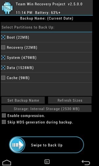 TWRP Recovery Backup TWRP Recovery Backup