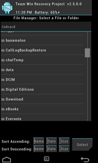 TWRP Recovery File Manager TWRP Recovery File Manager