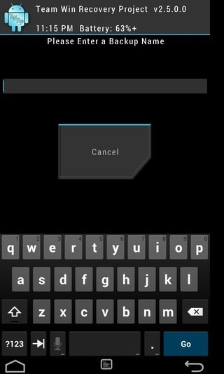 TWRP Recovery Rename Backup TWRP Recovery Rename Backup