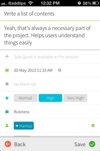 myQuests iOS Task myQuests iOS Task