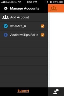 Fuse Social iOS Menu Fuse Social iOS Menu