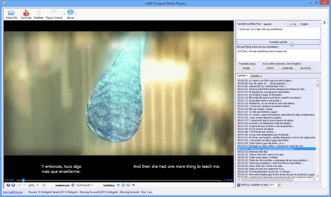 LaMP user interface LaMP user interface