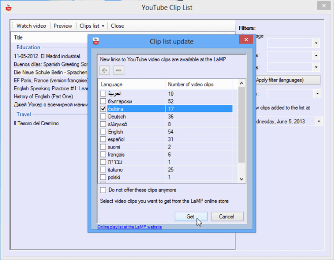 LaMP's YouTube Clips List LaMP's YouTube Clips List