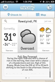 Minutely iOS Forecast Minutely iOS Forecast