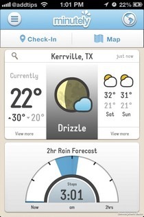 Minutely iOS Rain Meter Minutely iOS Rain Meter