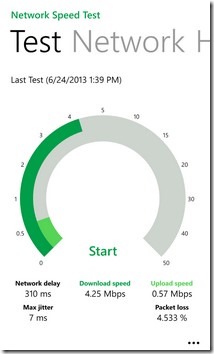 Network Speed Test WP8