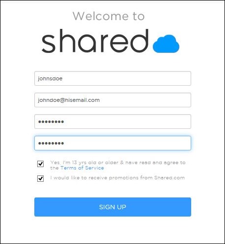 Shared_Sign Up Shared_Sign Up
