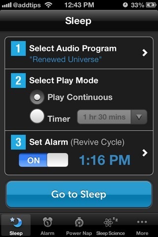 Sleep Genius iOS Home Sleep Genius iOS Home