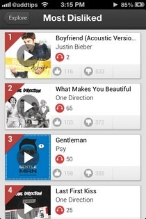 Soundwave Music Discovery iOS Disliked Soundwave Music Discovery iOS Disliked