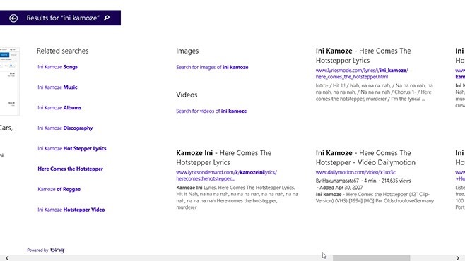 Windows 8.1 Smart Search - Ini Kamoze Results 4 Windows 8.1 Smart Search - Ini Kamoze Results 4