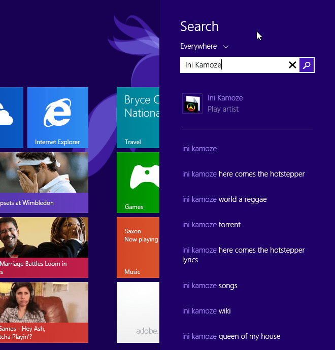 Windows 8.1 Smart Search - Ini Kamoze Windows 8.1 Smart Search - Ini Kamoze