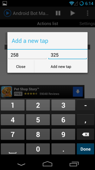 add action add action