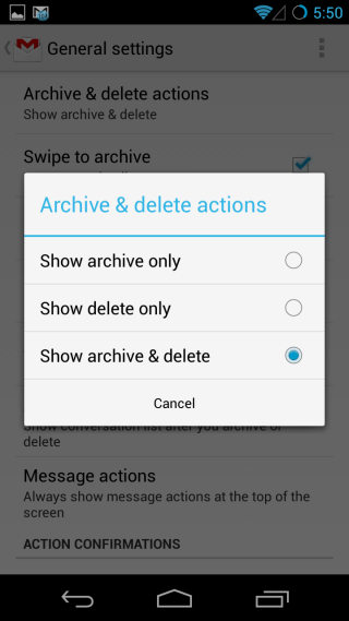 archive delete archive delete