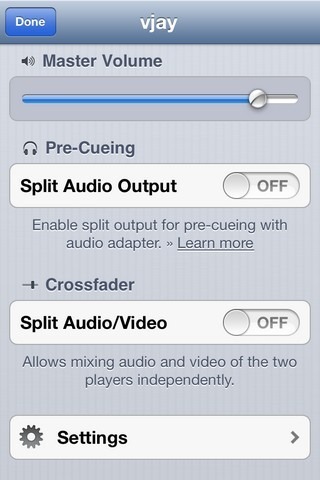 vjay iOS Options vjay iOS Options