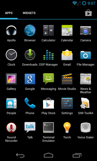 CM10.1 - Home - App Drawer
