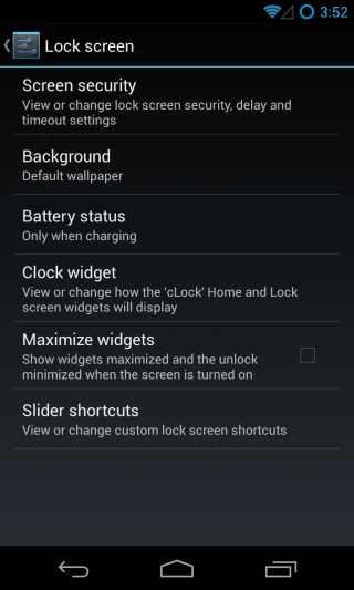 CM10.1 - Settings - Interface - Lock Screen 02