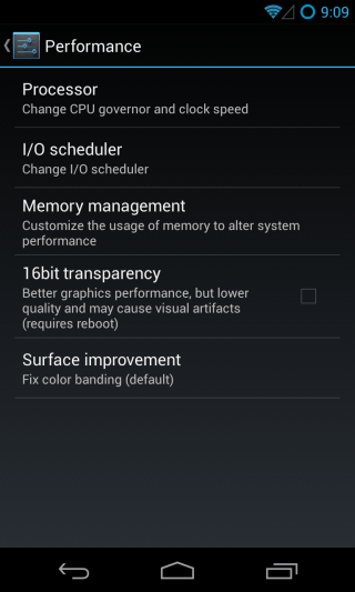 CM10.1 - Settings - System - Performance 01