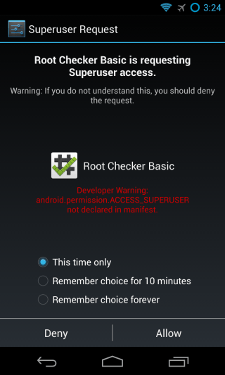 CM10.1 - Settings - System - Superuser 1