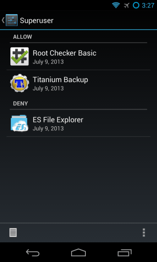 CM10.1 - Settings - System - Superuser 2