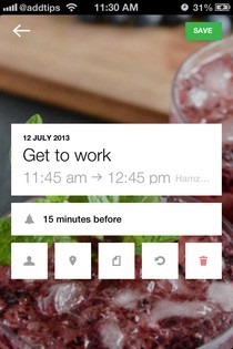 Cal iOS Reminder Options Cal iOS Reminder Options