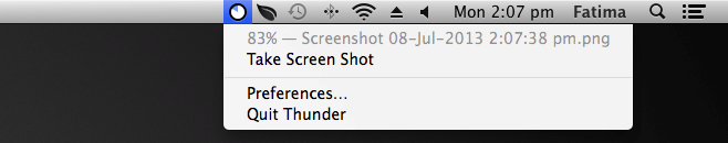Thunder upload progress