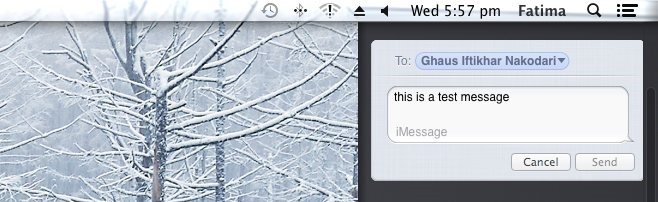messages notification center