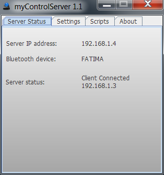 myControlServer status myControlServer status