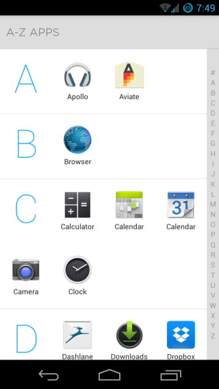 Aviate Launcher for Android All Apps 1 Aviate Launcher for Android All Apps 1