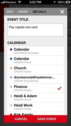 Calvetica Calendar iOS Events Calvetica Calendar iOS Events