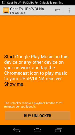 Cast To UPnP DLNA for GMusic 1 Cast To UPnP DLNA for GMusic 1