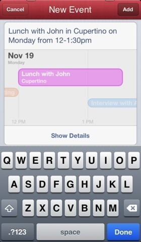 Fantastical iOS Task Fantastical iOS Task