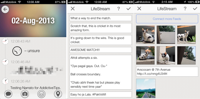 Narrato Journal features Narrato Journal features