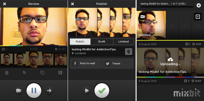 Video recording and editing in MixBit Video recording and editing in MixBit