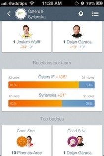 Player of the Match iOS End Stats