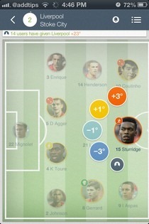 Player of the Match iOS Match Screen