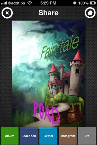 TypoPic iPhone Share