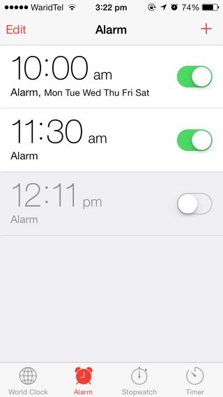 Alarm iOS 7 Alarm iOS 7