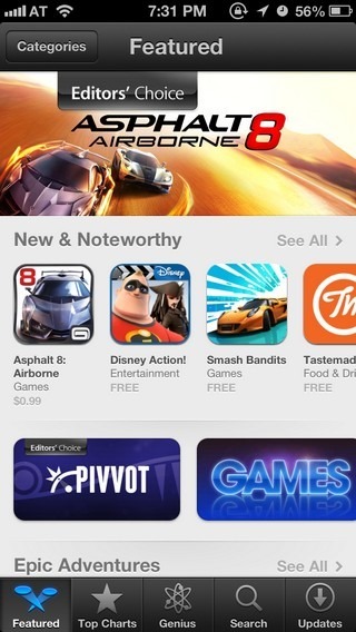 App Store iOS 6 App Store iOS 6