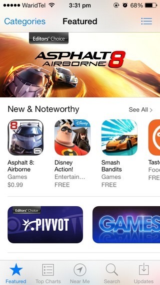 App Store iOS 7 App Store iOS 7