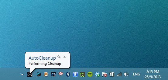 Auto Cleaner System Tray Auto Cleaner System Tray