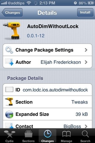 AutoDimWithoutLock iOS Cydia AutoDimWithoutLock iOS Cydia
